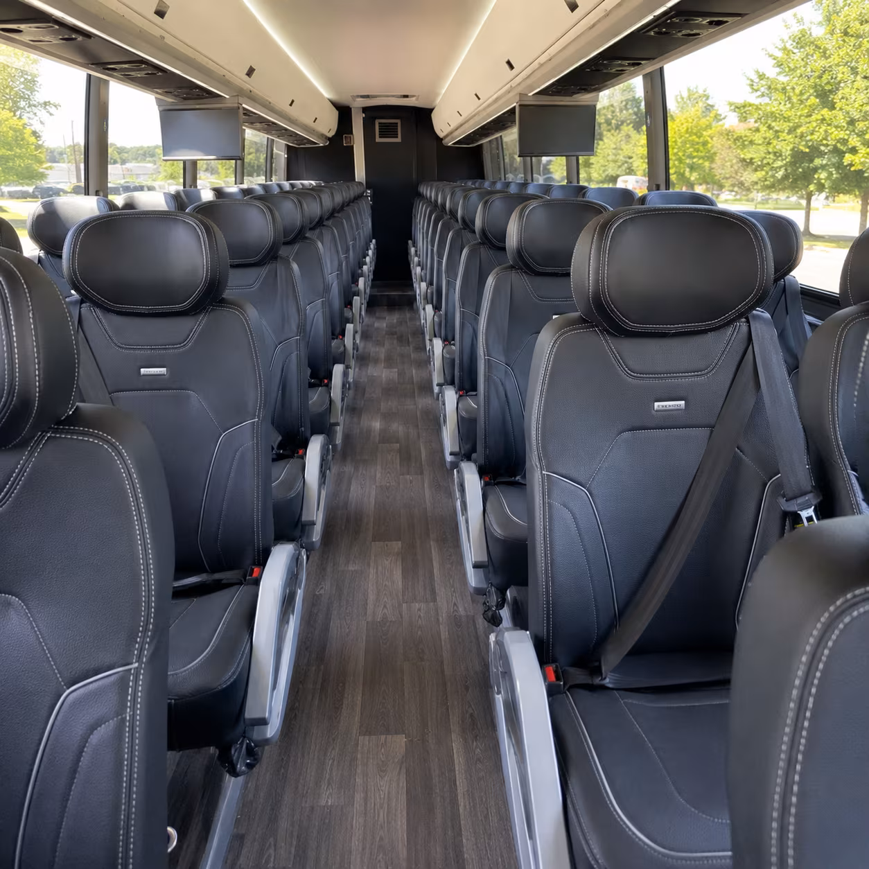 fort worth charter bus services interior